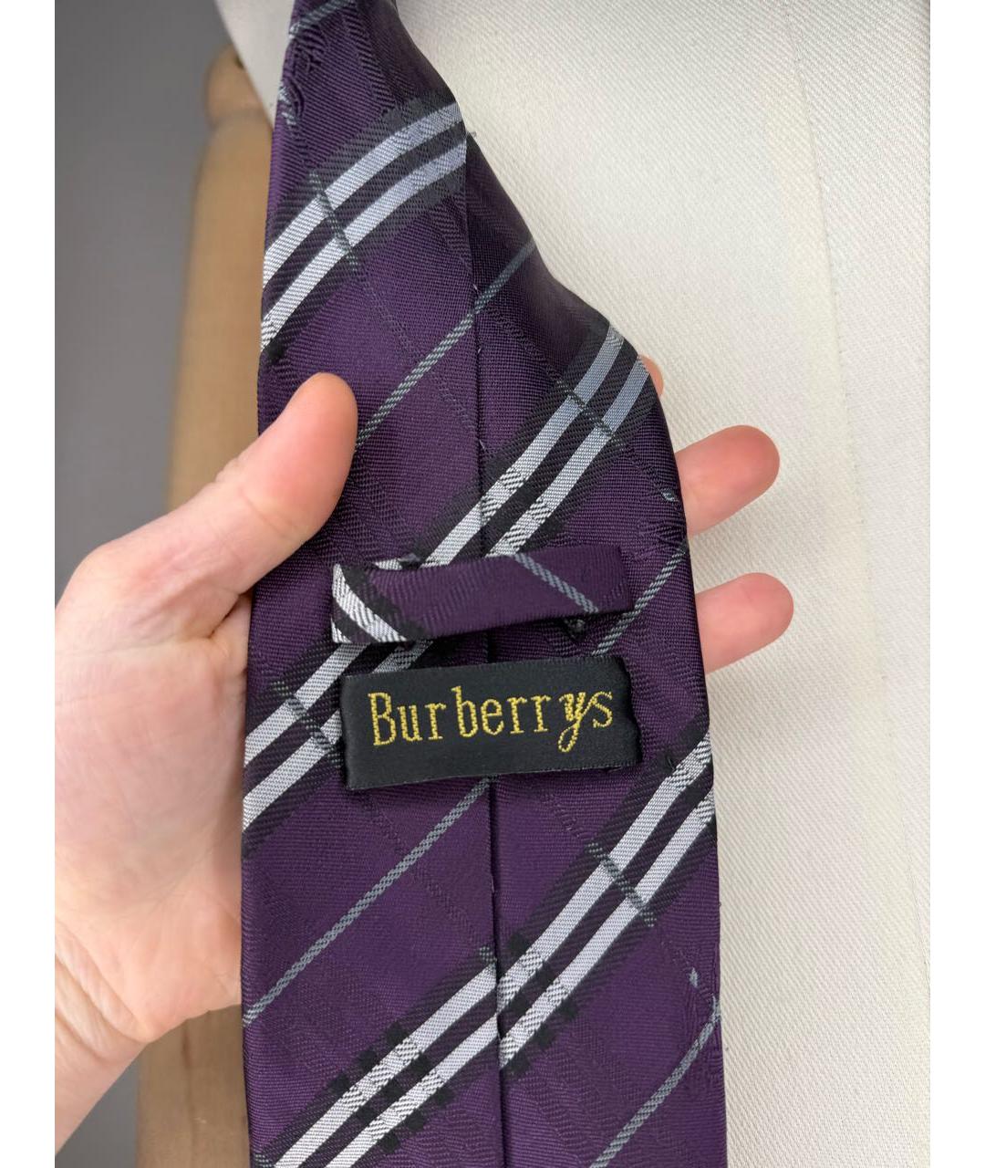 BURBERRY Фиолетовый галстук, фото 2