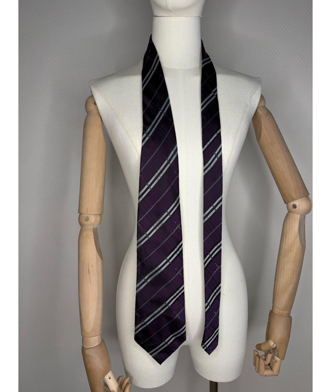 BURBERRY Фиолетовый галстук, фото 3