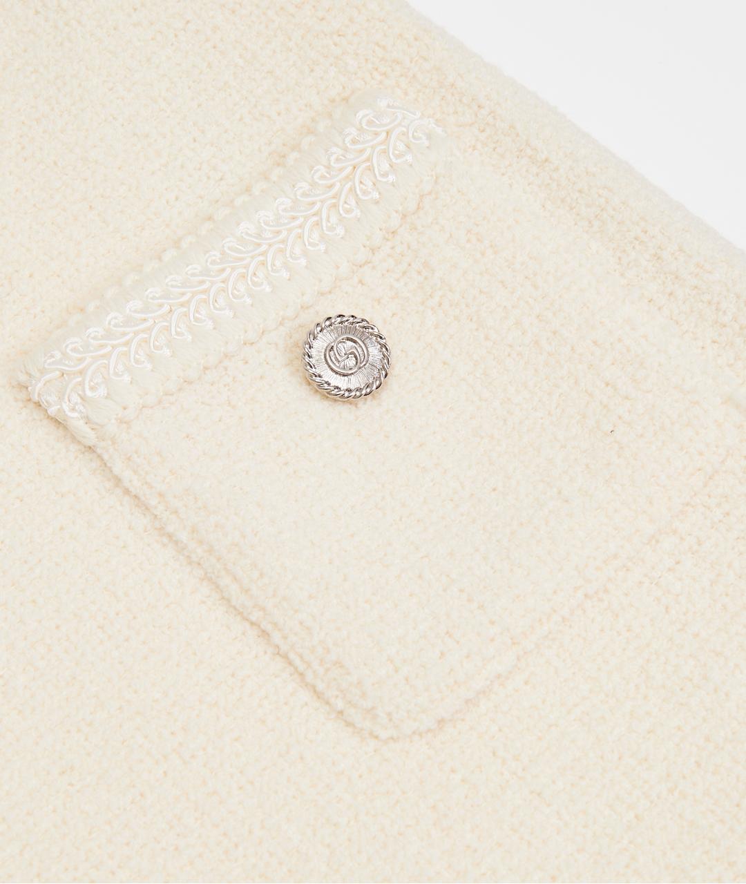 GUCCI Бежевое шерстяное повседневное платье, фото 6