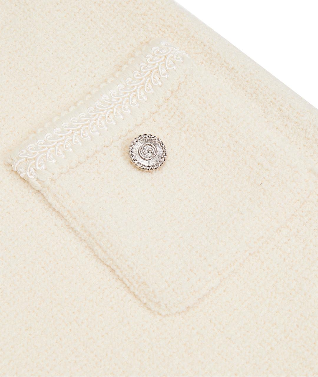 GUCCI Бежевое шерстяное повседневное платье, фото 10