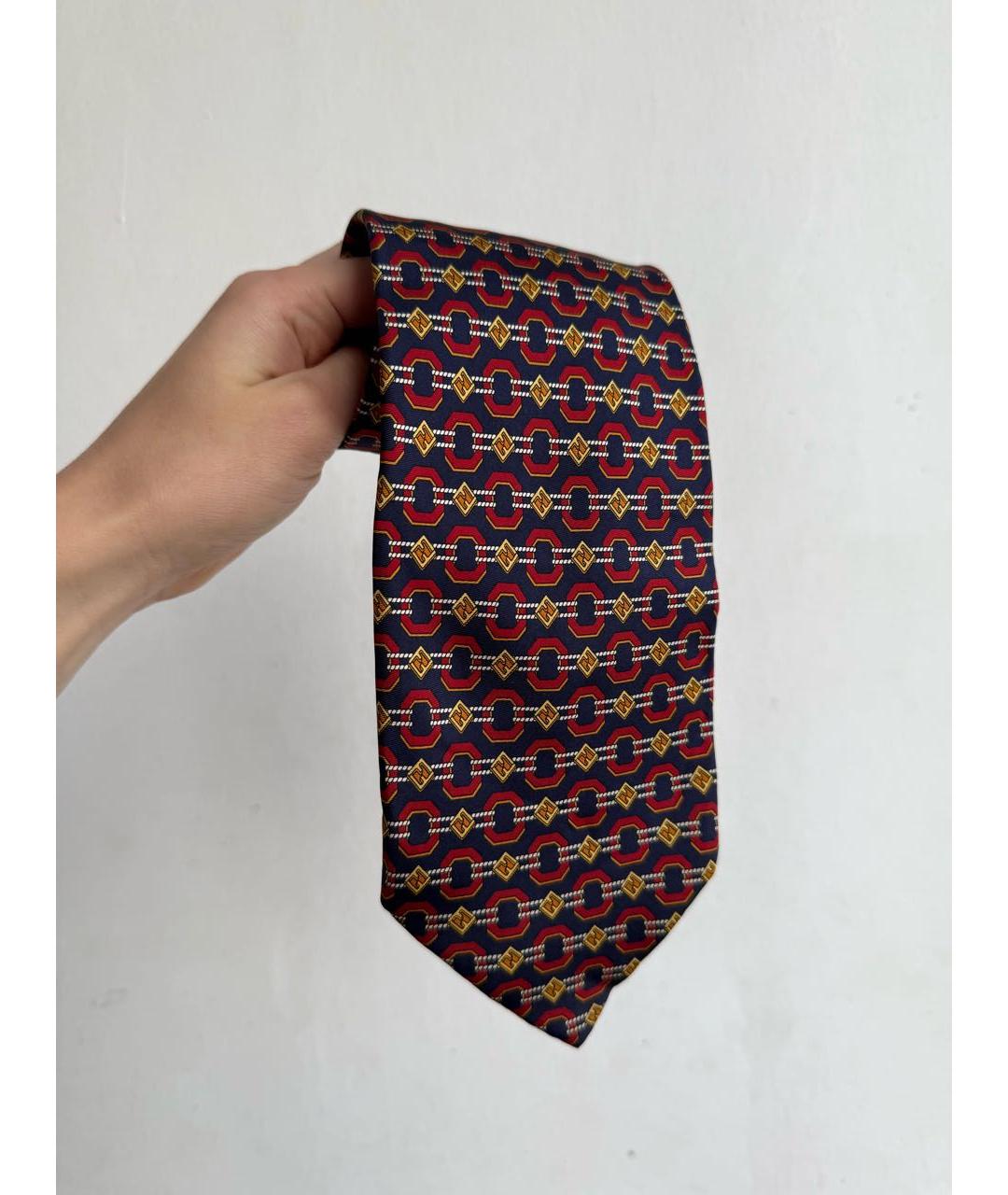 FENDI Мульти шелковый галстук, фото 8