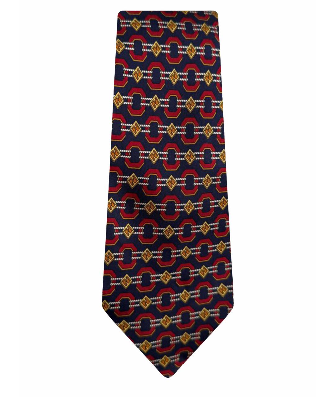 FENDI Мульти шелковый галстук, фото 1