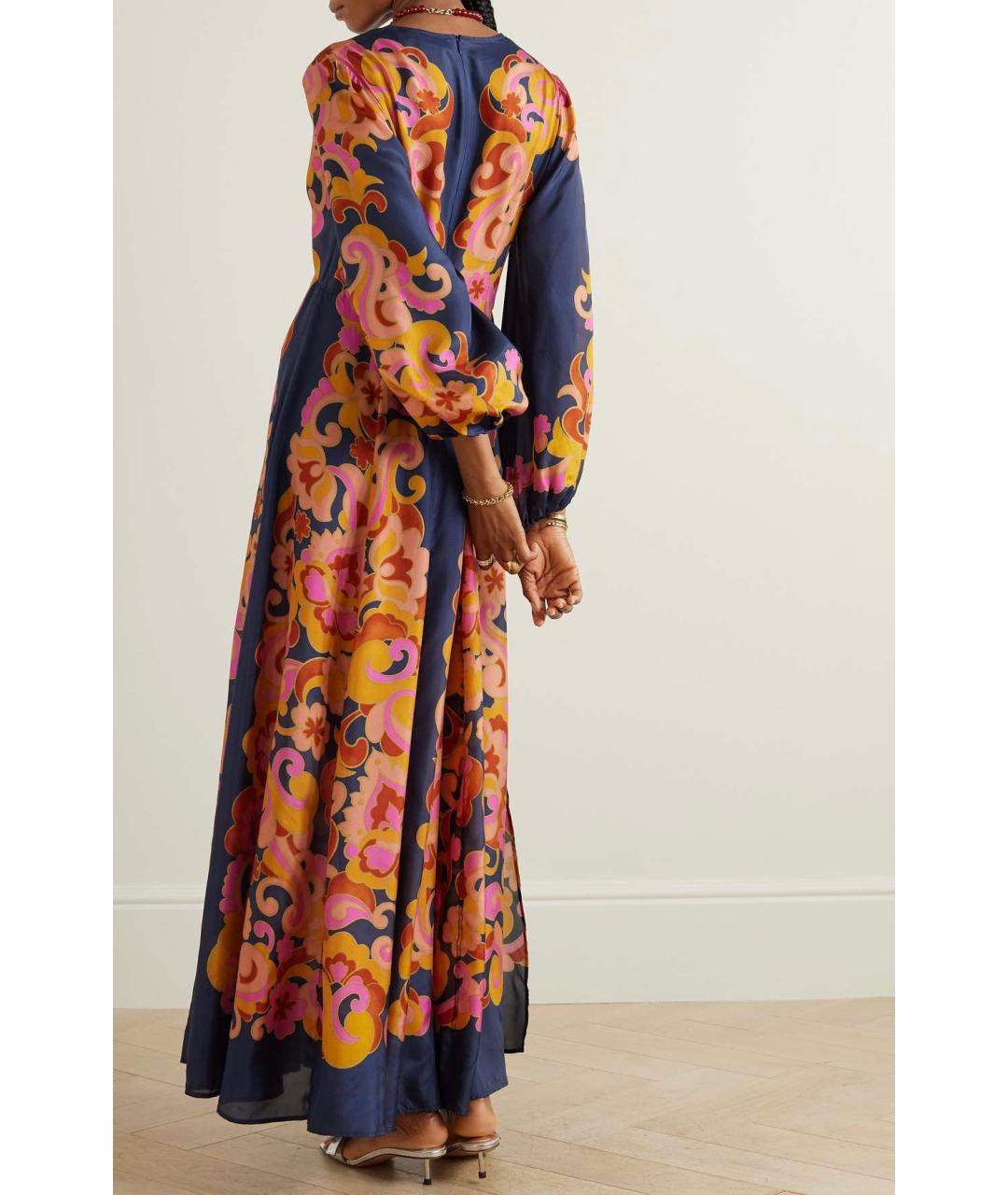 ZIMMERMANN Темно-синее шелковое коктейльное платье, фото 6