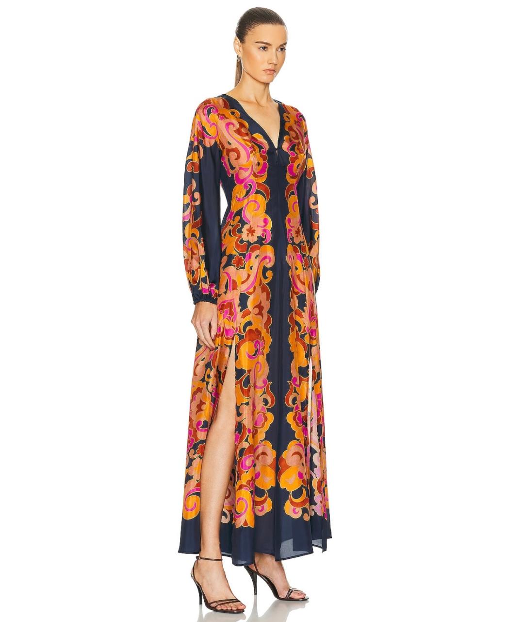 ZIMMERMANN Темно-синее шелковое коктейльное платье, фото 8