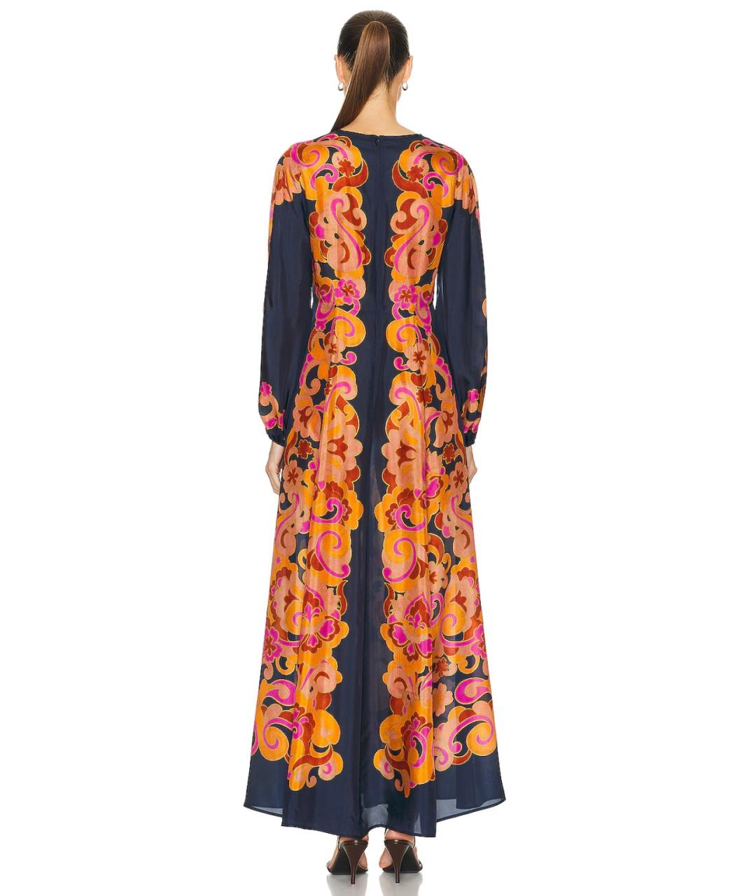 ZIMMERMANN Темно-синее шелковое коктейльное платье, фото 9