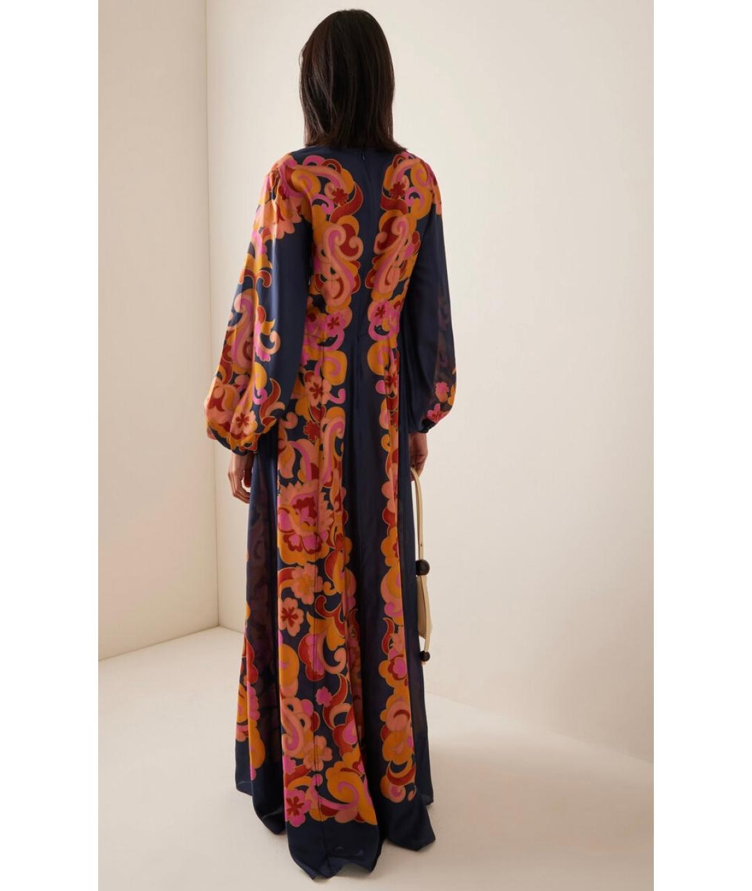 ZIMMERMANN Темно-синее шелковое коктейльное платье, фото 4