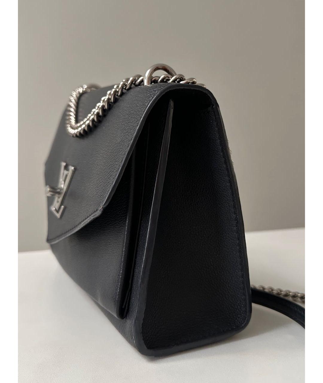 LOUIS VUITTON Черная кожаная сумка через плечо, фото 7