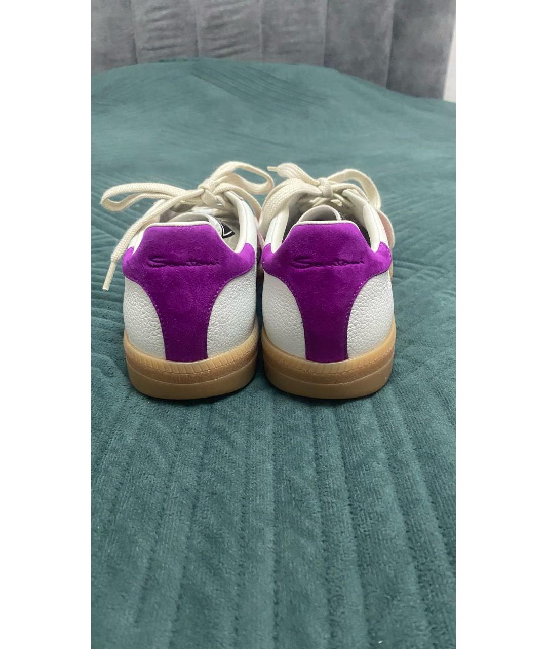 SANTONI Мульти кожаные кеды, фото 4