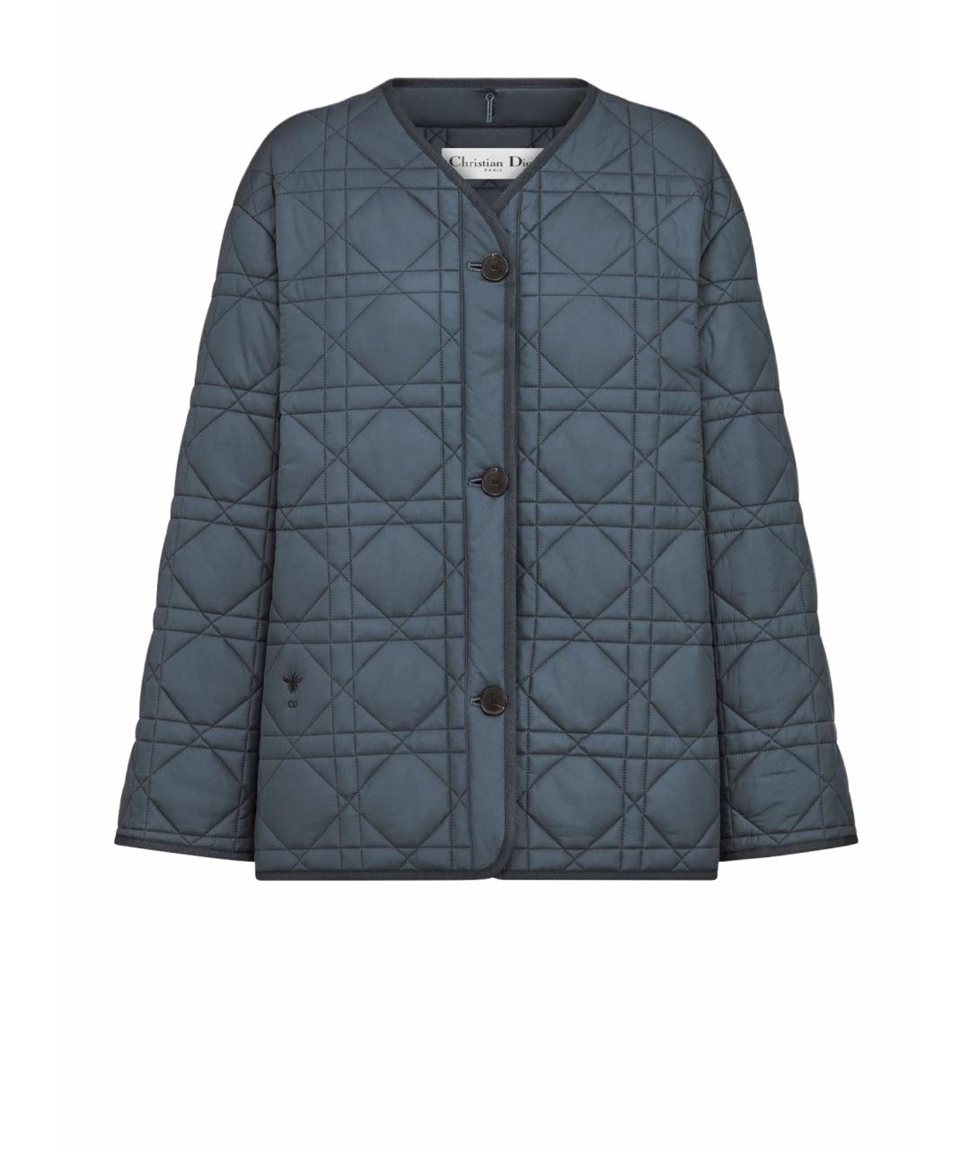 CHRISTIAN DIOR Темно-синяя полиэстеровая куртка, фото 1