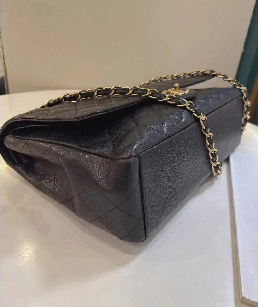 CHANEL Черная кожаная сумка через плечо, фото 2