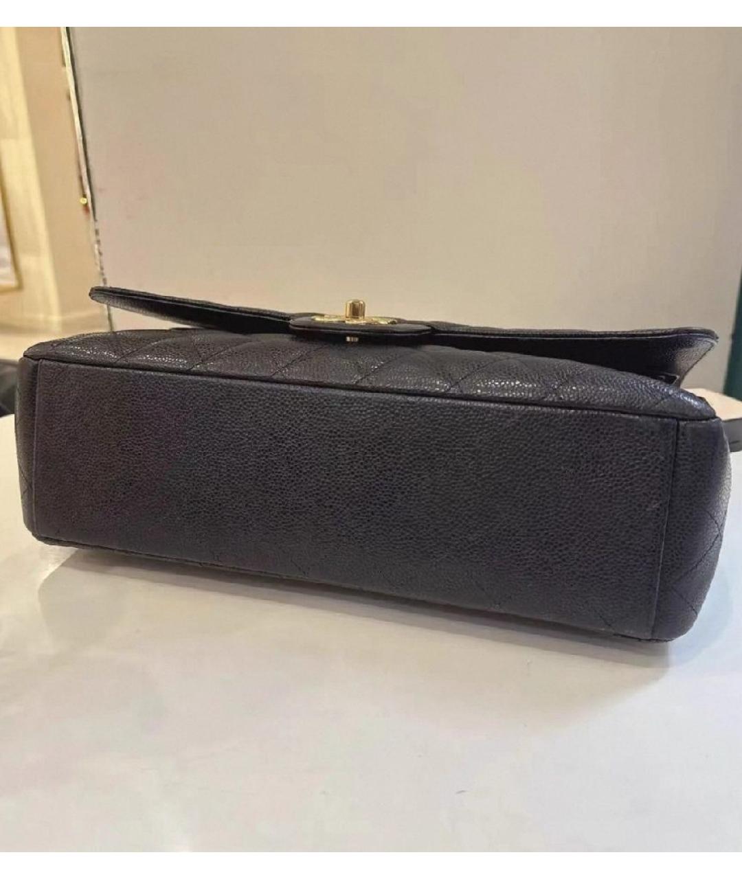 CHANEL Черная кожаная сумка через плечо, фото 3