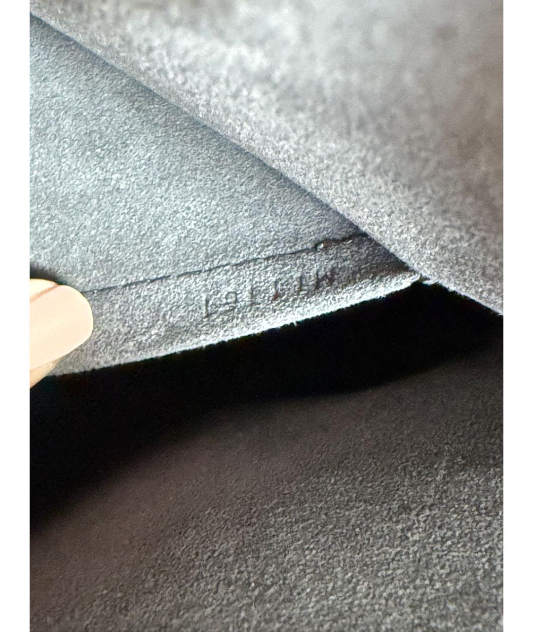 LOUIS VUITTON Черная кожаная сумка тоут, фото 5