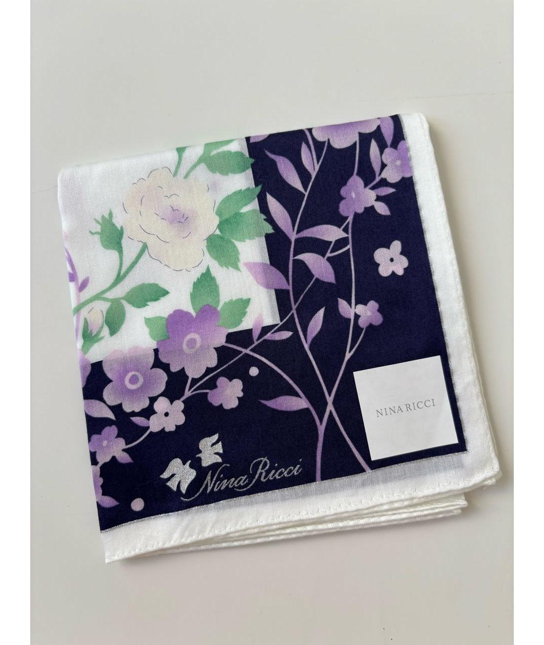 NINA RICCI Фиолетовый хлопковый платок, фото 2