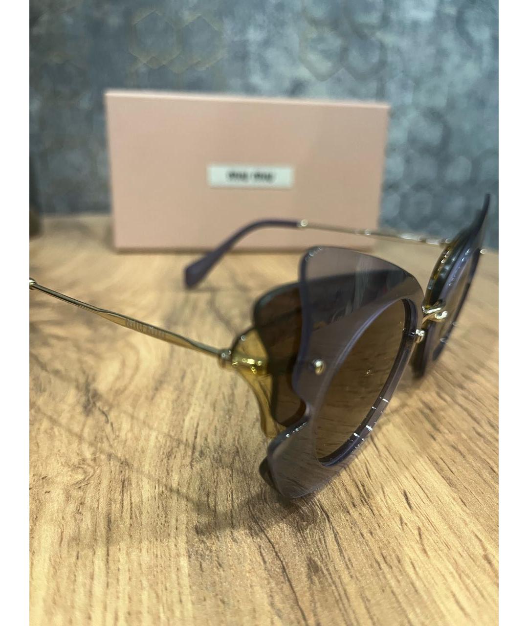 MIU MIU Мульти пластиковые солнцезащитные очки, фото 3