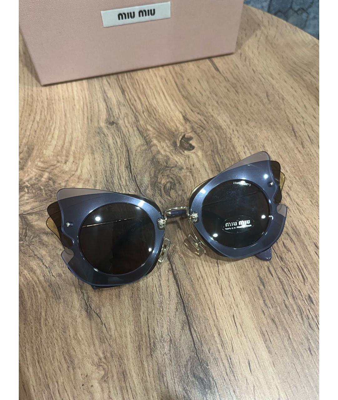 MIU MIU Мульти пластиковые солнцезащитные очки, фото 5