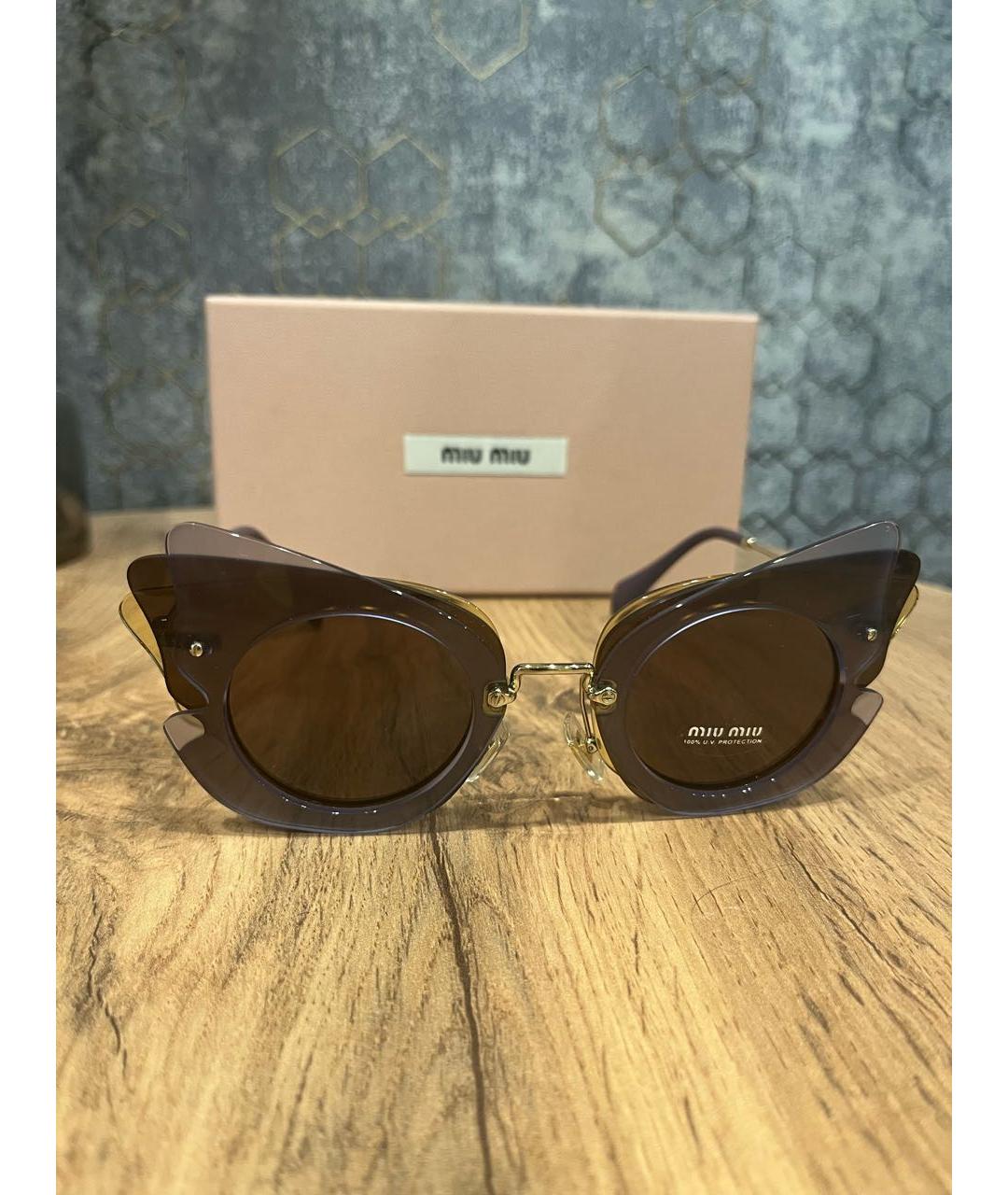 MIU MIU Мульти пластиковые солнцезащитные очки, фото 7