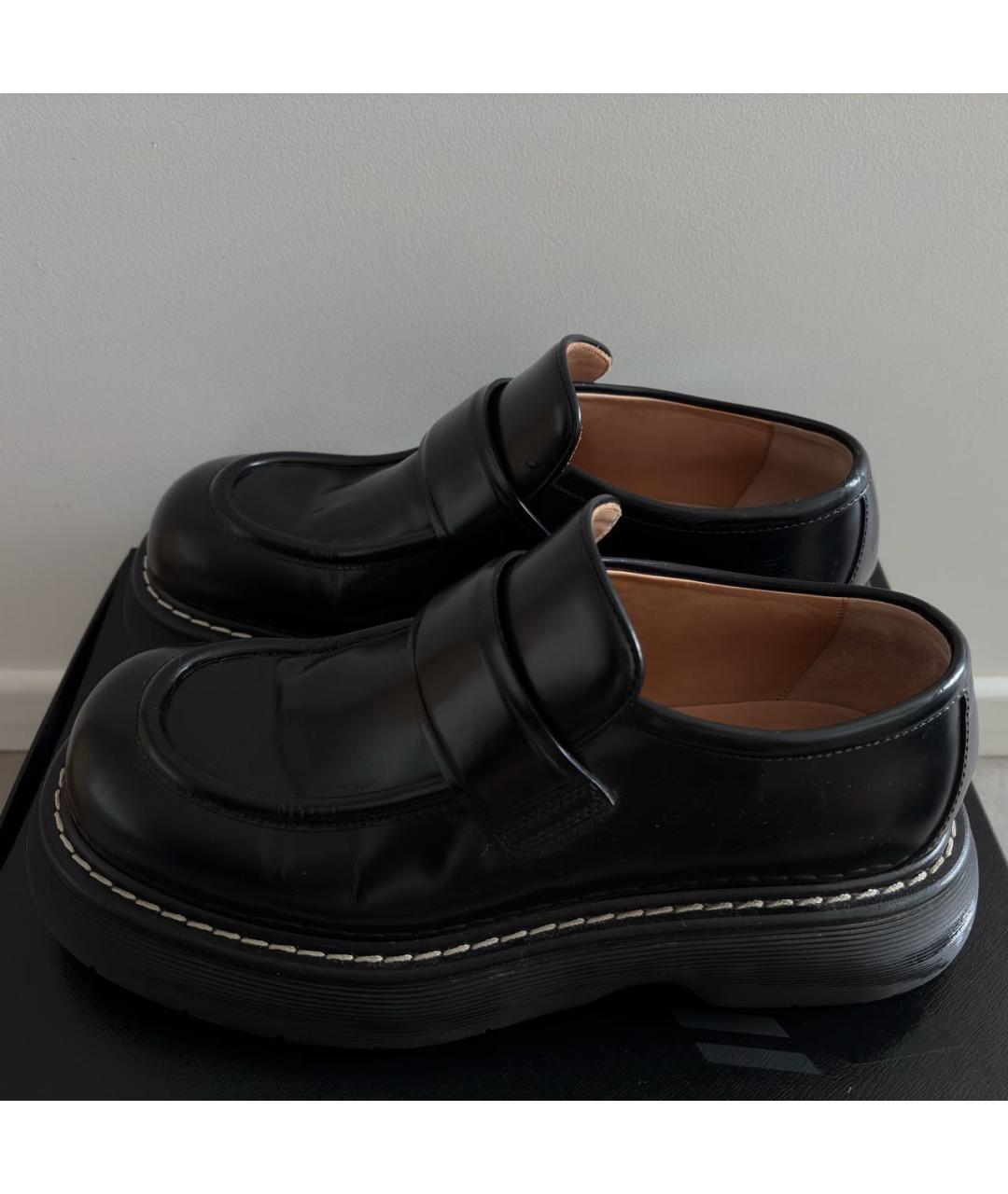 BOTTEGA VENETA Черные кожаные туфли, фото 2