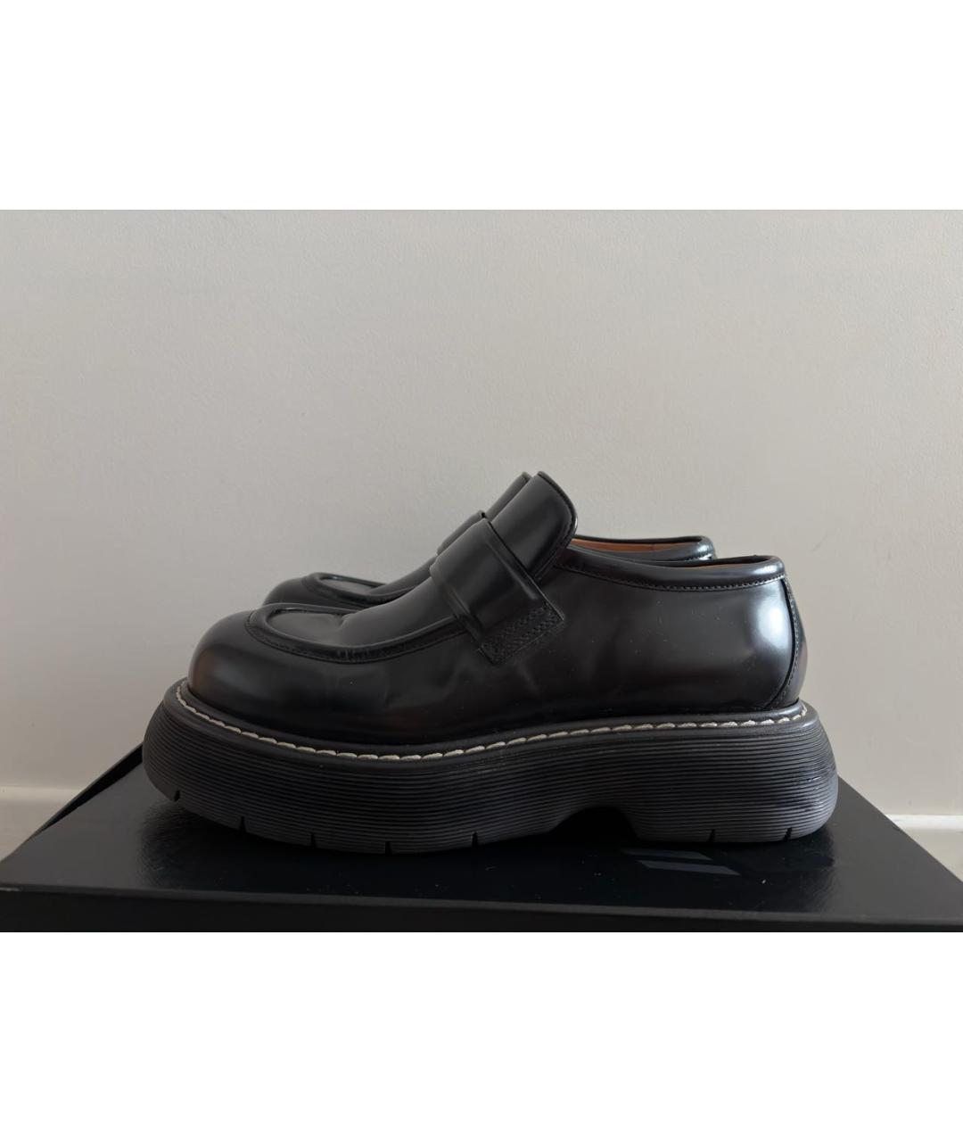 BOTTEGA VENETA Черные кожаные туфли, фото 6
