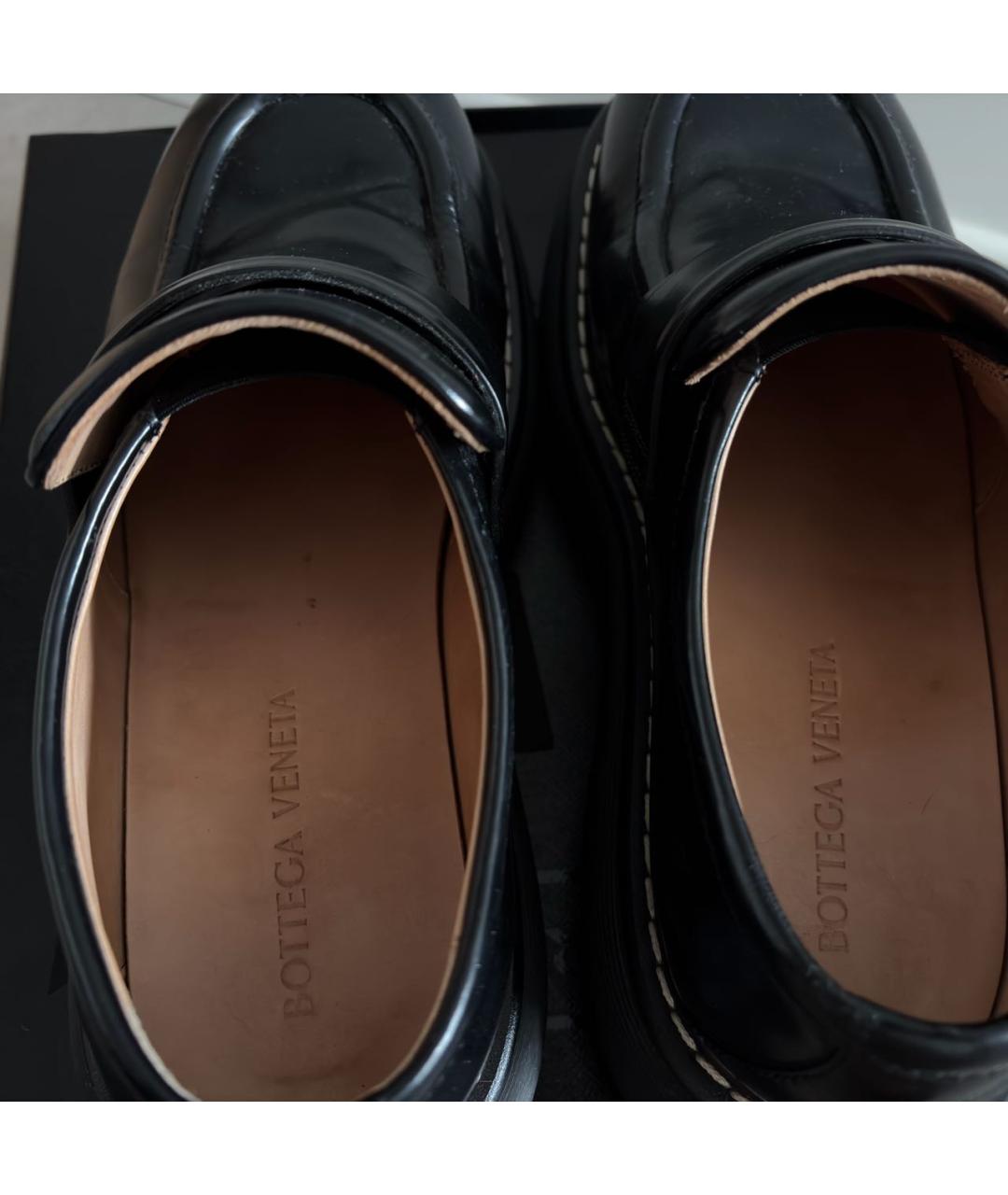 BOTTEGA VENETA Черные кожаные туфли, фото 4
