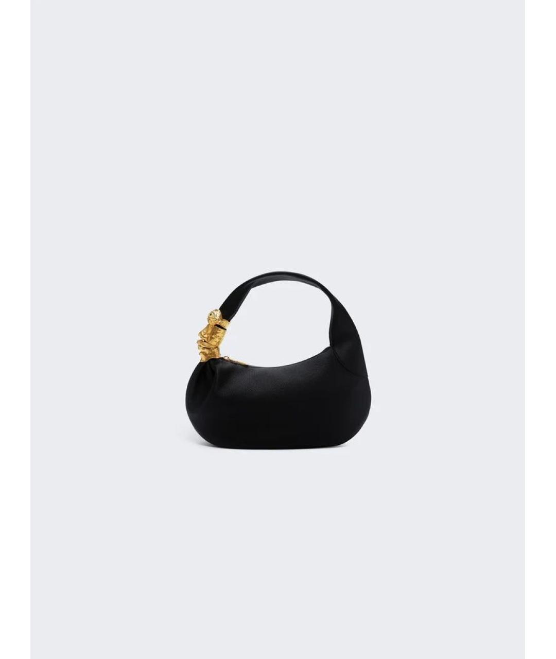 SCHIAPARELLI Черная кожаная сумка с короткими ручками, фото 5