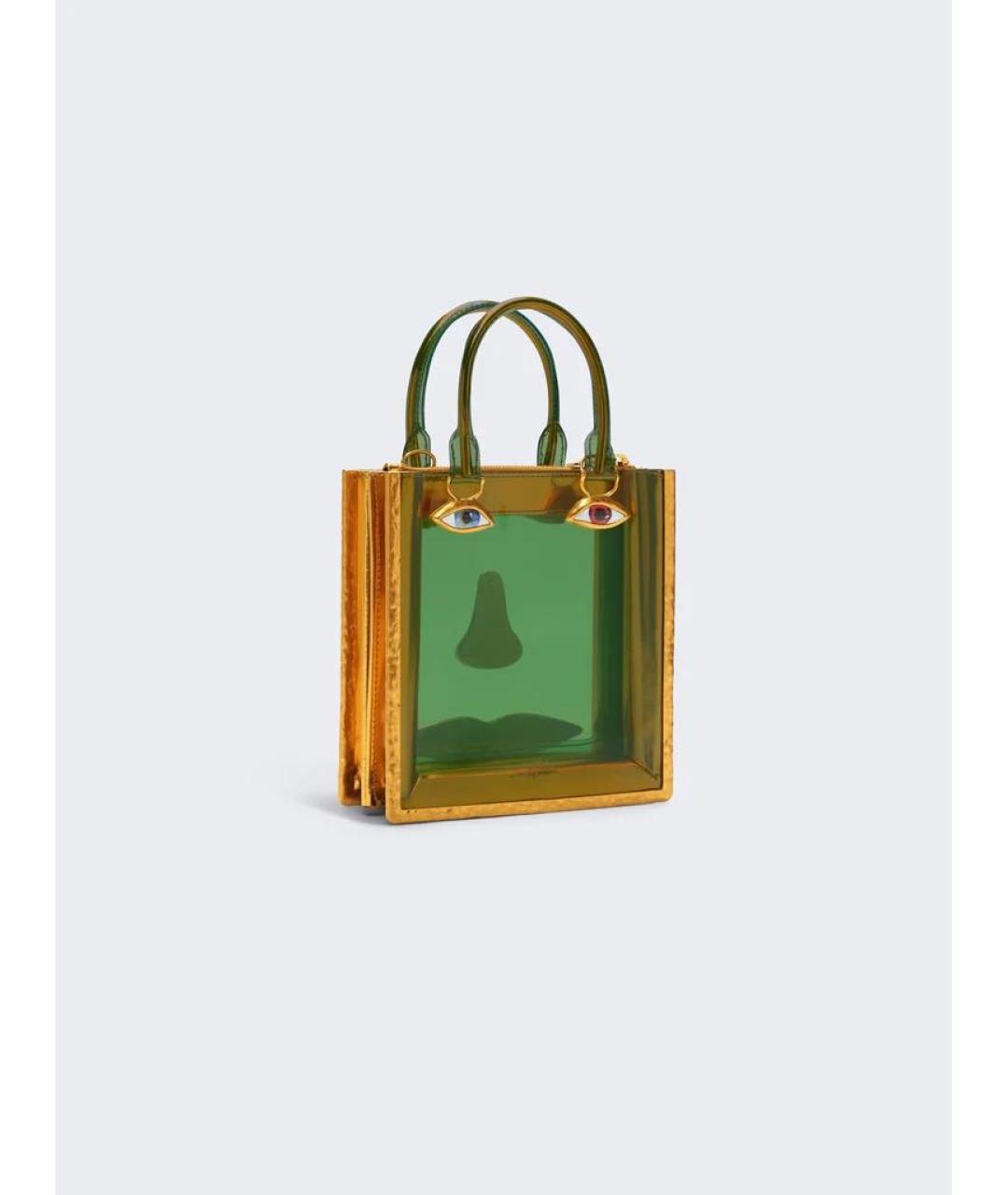 SCHIAPARELLI Зеленая сумка с короткими ручками, фото 3