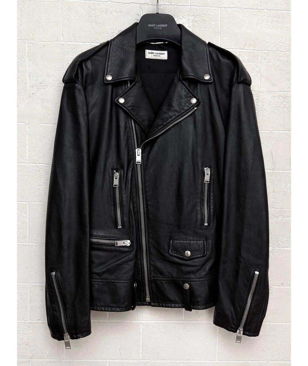 SAINT LAURENT Кожаная куртка, фото 5