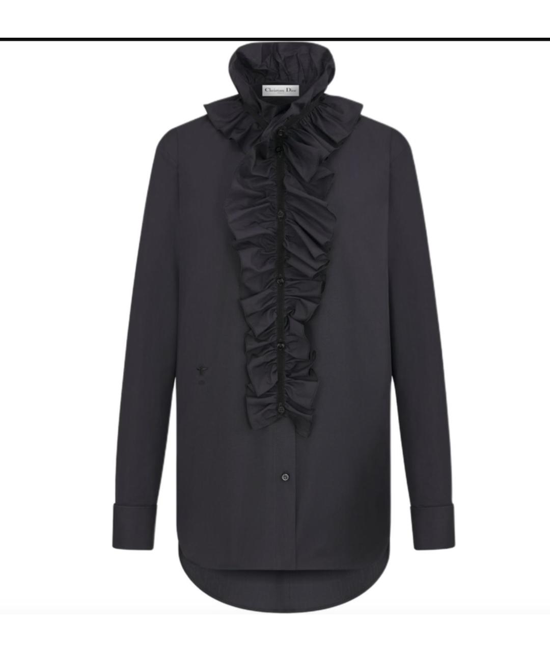 CHRISTIAN DIOR Черная хлопковая рубашка, фото 3