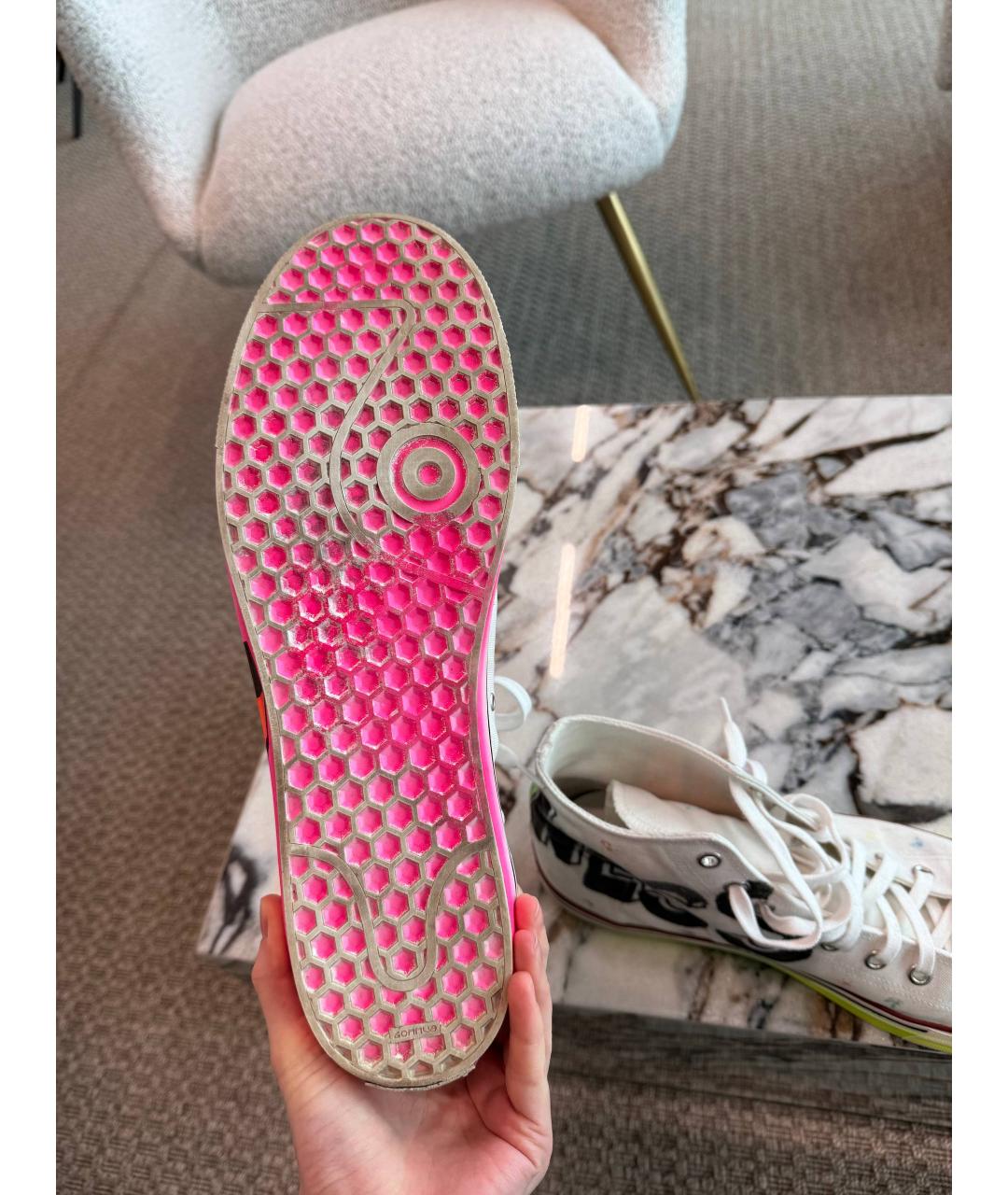 VETEMENTS Мульти текстильные высокие кроссовки / кеды, фото 6