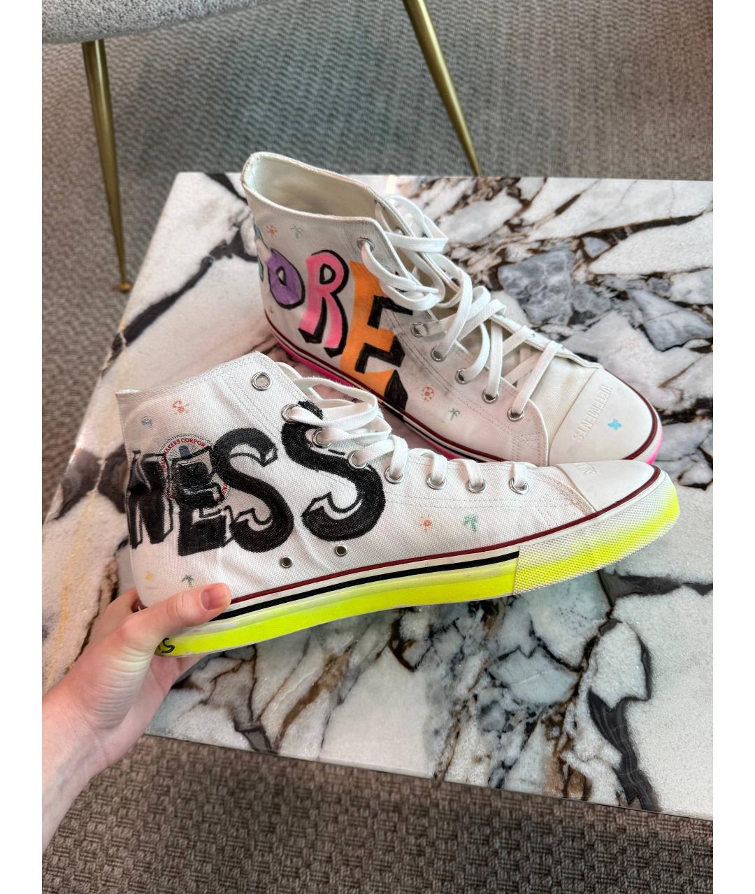 VETEMENTS Мульти текстильные высокие кроссовки / кеды, фото 7