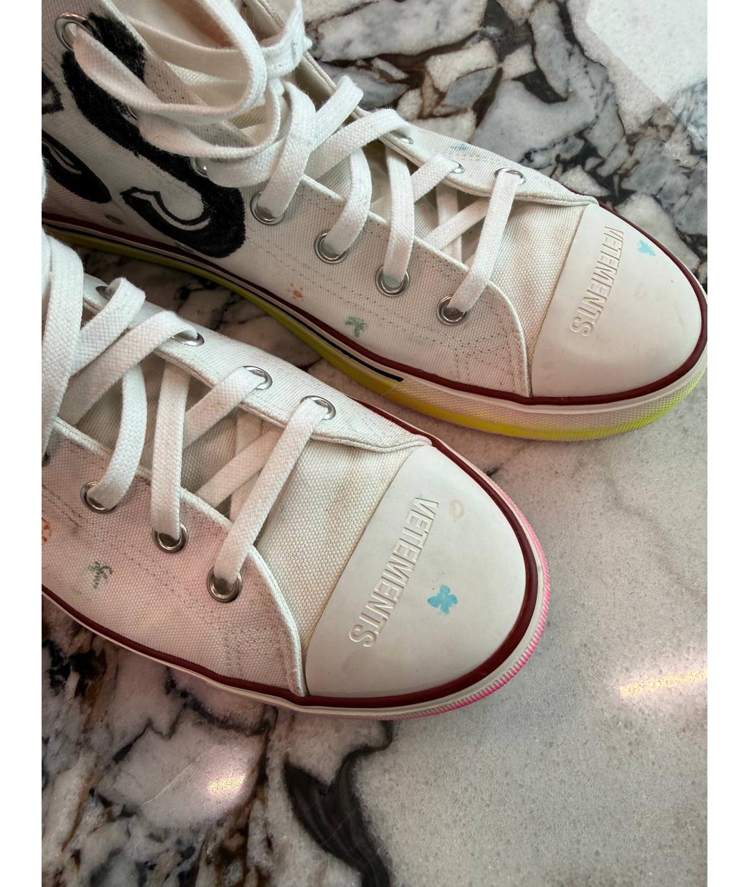 VETEMENTS Мульти текстильные высокие кроссовки / кеды, фото 8