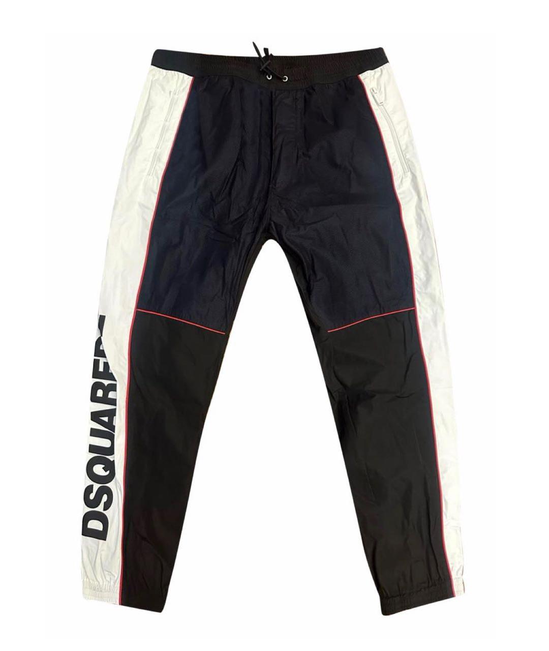 DSQUARED2 Черные полиэстеровые повседневные брюки, фото 6