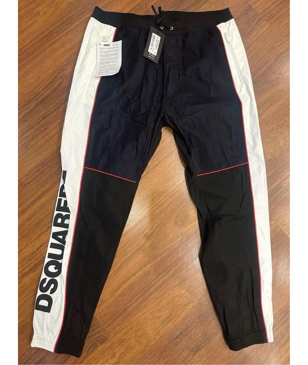 DSQUARED2 Черные полиэстеровые повседневные брюки, фото 5