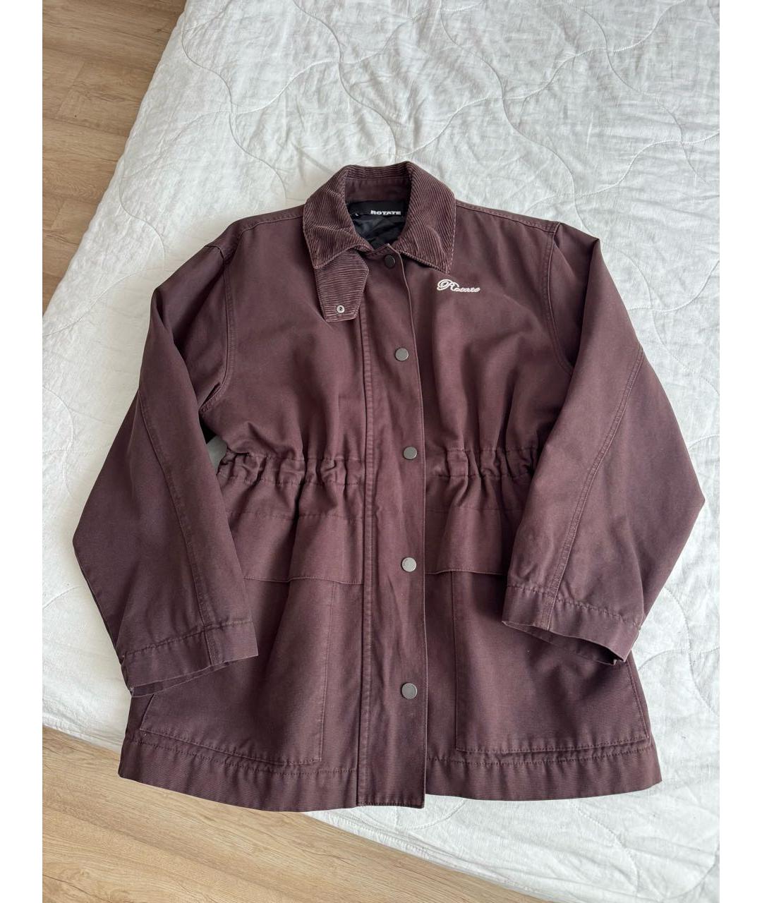 ROTATE Коричневая хлопковая куртка, фото 5