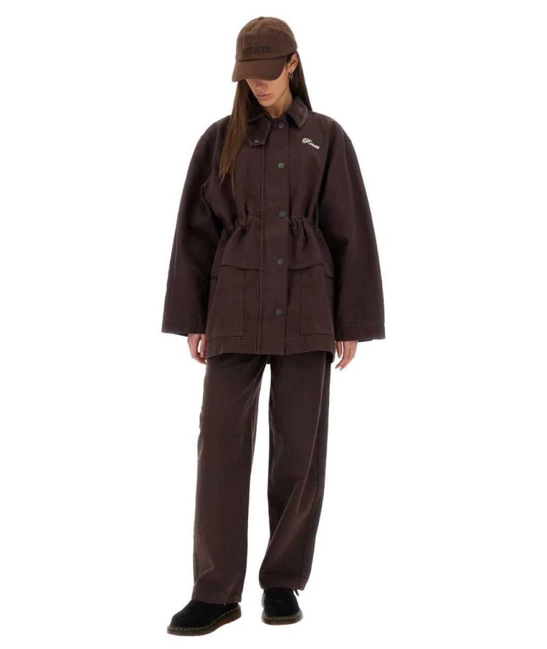 ROTATE Коричневая хлопковая куртка, фото 6