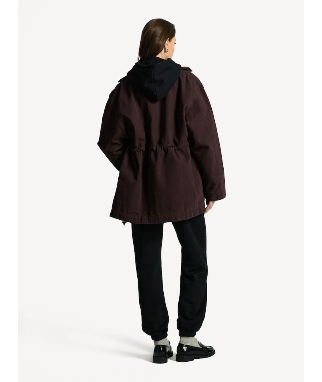 ROTATE Коричневая хлопковая куртка, фото 7