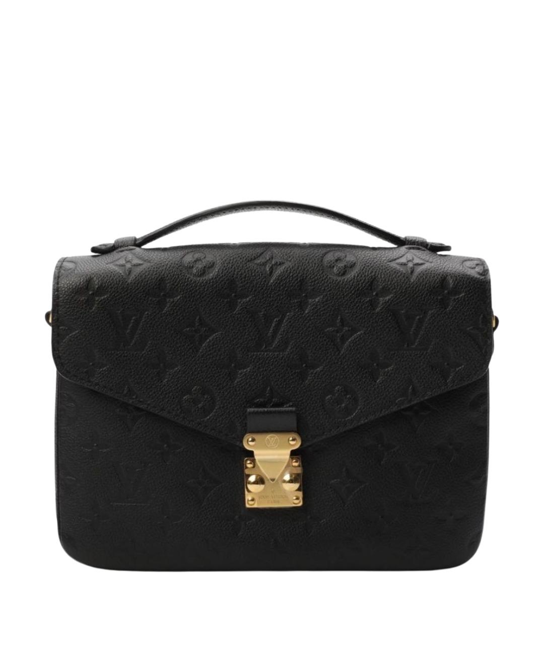 LOUIS VUITTON Черная кожаная сумка через плечо, фото 1