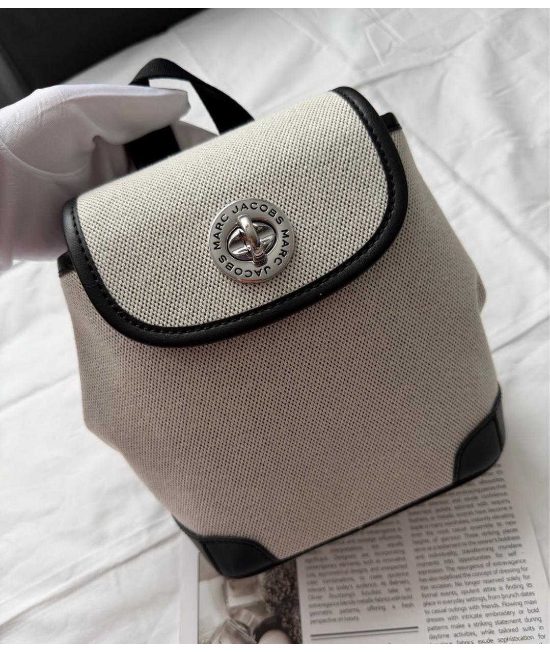 MARC JACOBS Серый тканевый рюкзак, фото 2