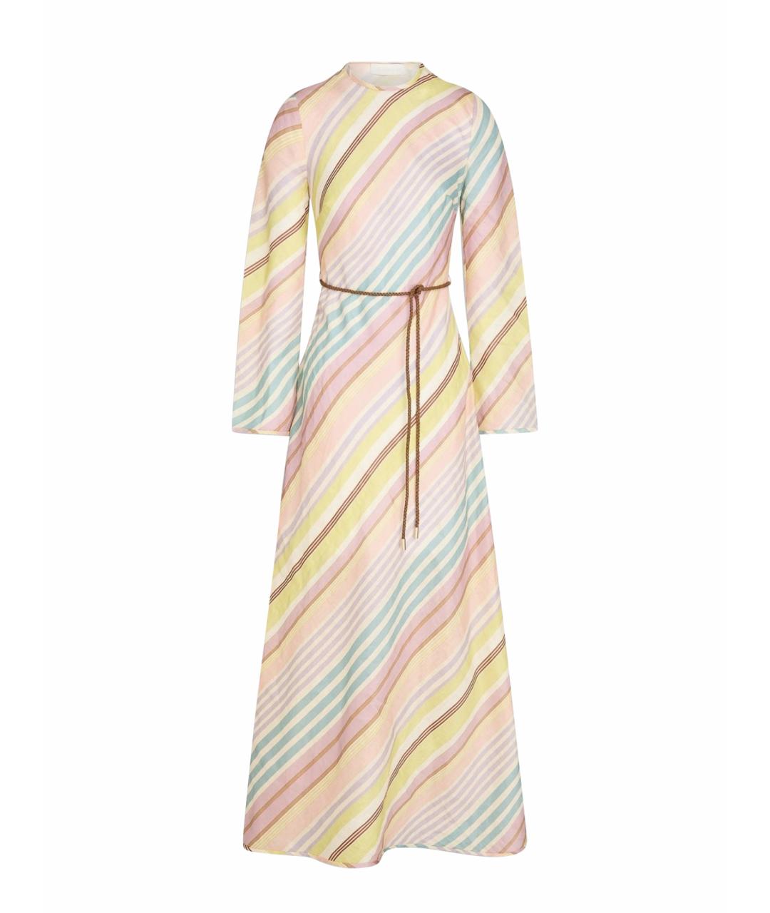 ZIMMERMANN Мульти льняное коктейльное платье, фото 9