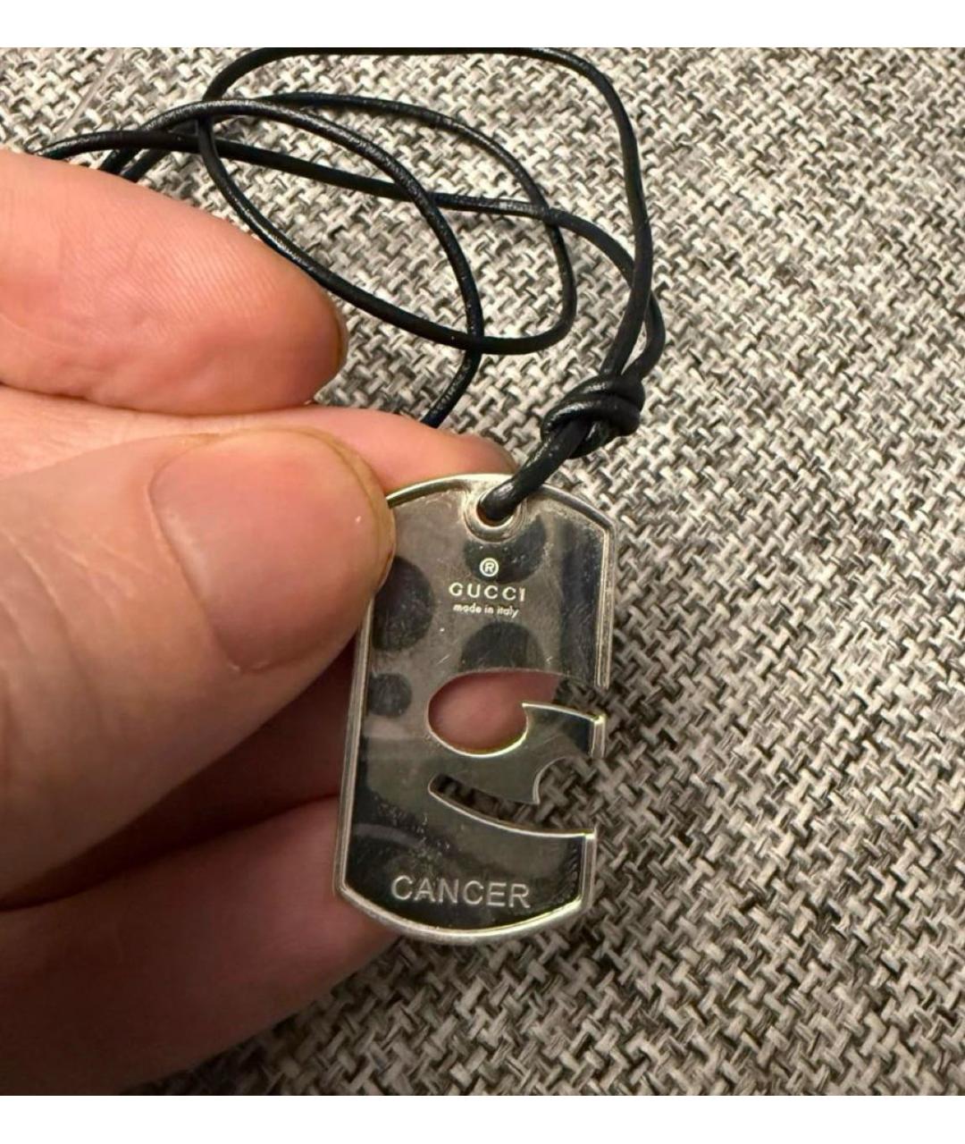 GUCCI Серебряное серебряное колье, фото 5