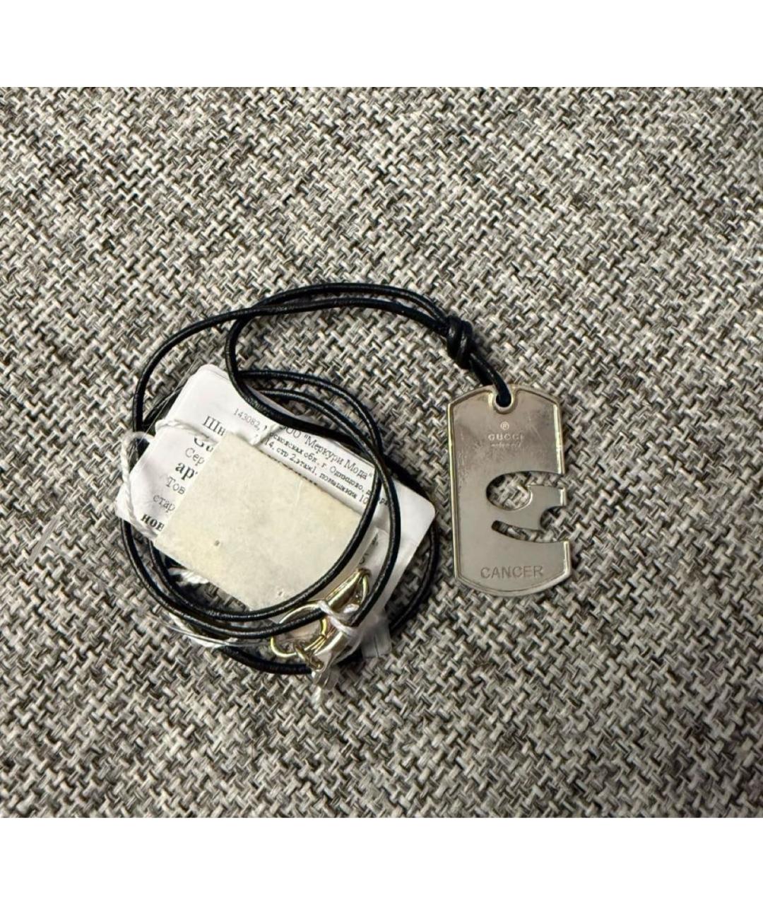 GUCCI Серебряное серебряное колье, фото 6