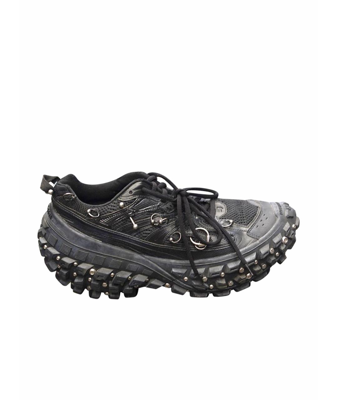 BALENCIAGA Черные низкие кроссовки / кеды, фото 1