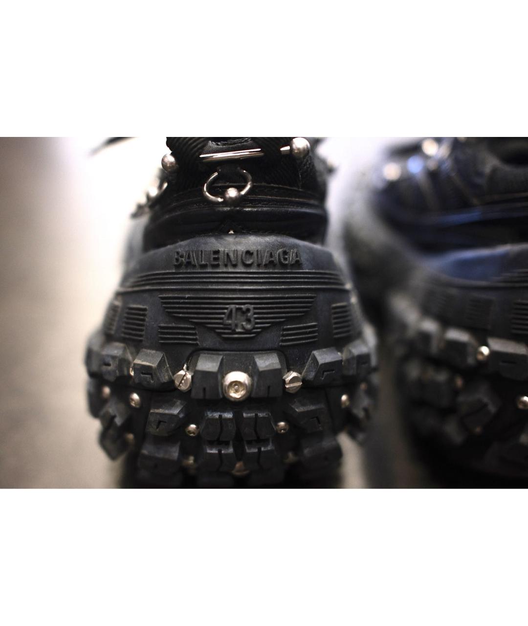 BALENCIAGA Черные низкие кроссовки / кеды, фото 6