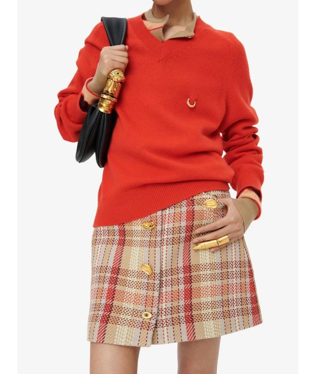 SCHIAPARELLI Красный кашемировый джемпер / свитер, фото 4