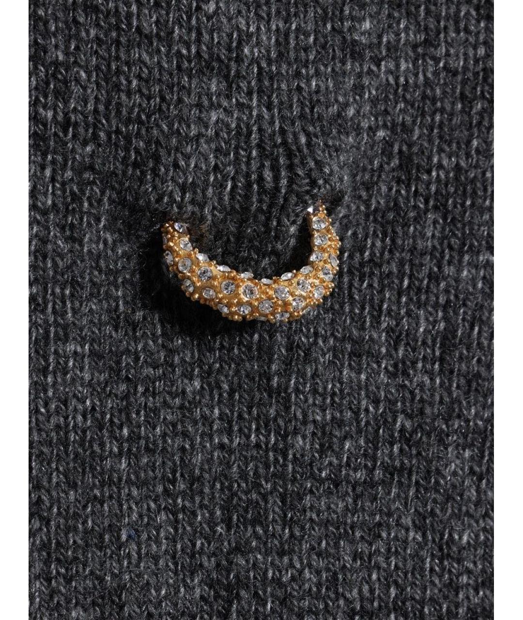 SCHIAPARELLI Антрацитовый кашемировый джемпер / свитер, фото 3