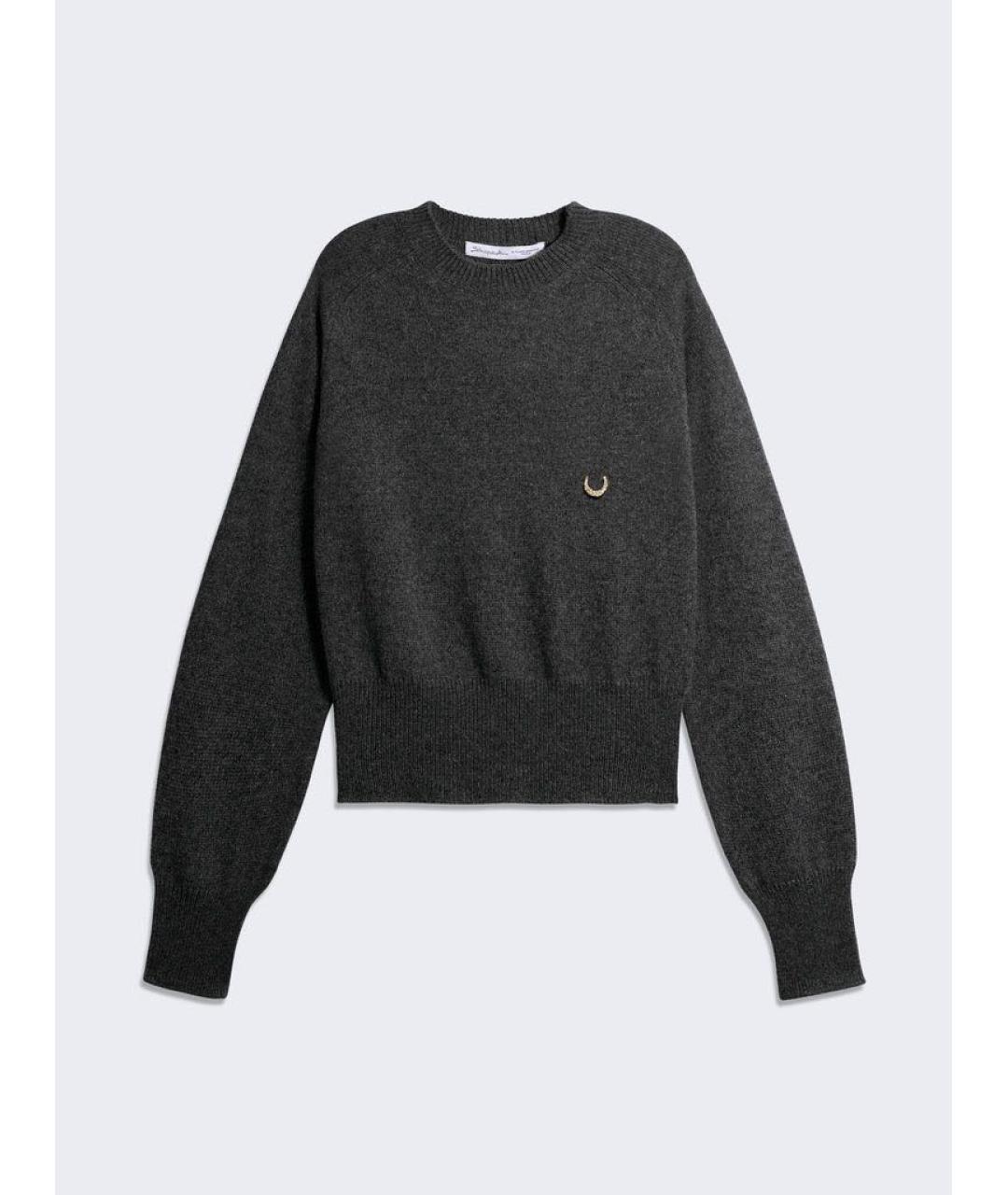 SCHIAPARELLI Антрацитовый кашемировый джемпер / свитер, фото 4