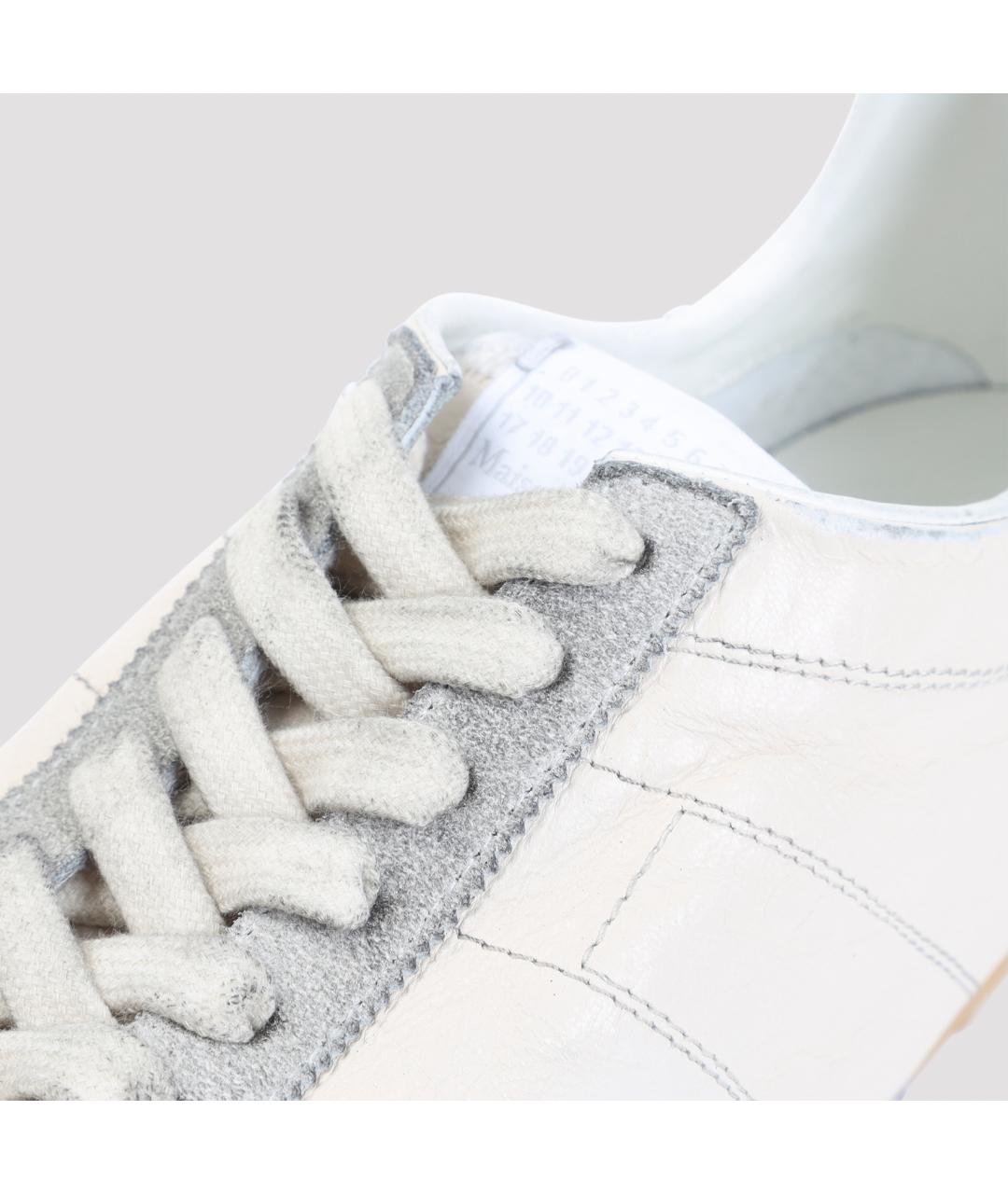 MAISON MARGIELA Мульти кожаные низкие кроссовки / кеды, фото 4