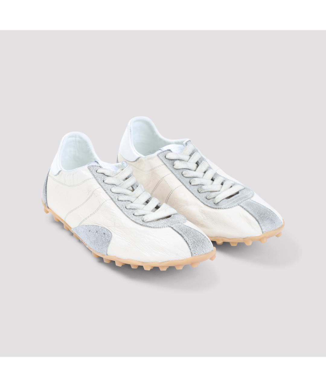 MAISON MARGIELA Мульти кожаные низкие кроссовки / кеды, фото 3