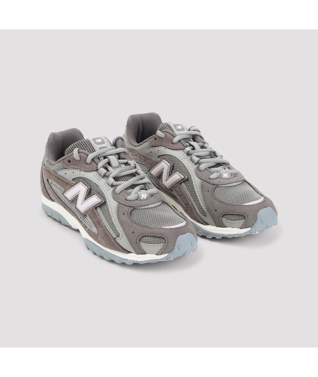 NEW BALANCE Серые замшевые кроссовки, фото 3