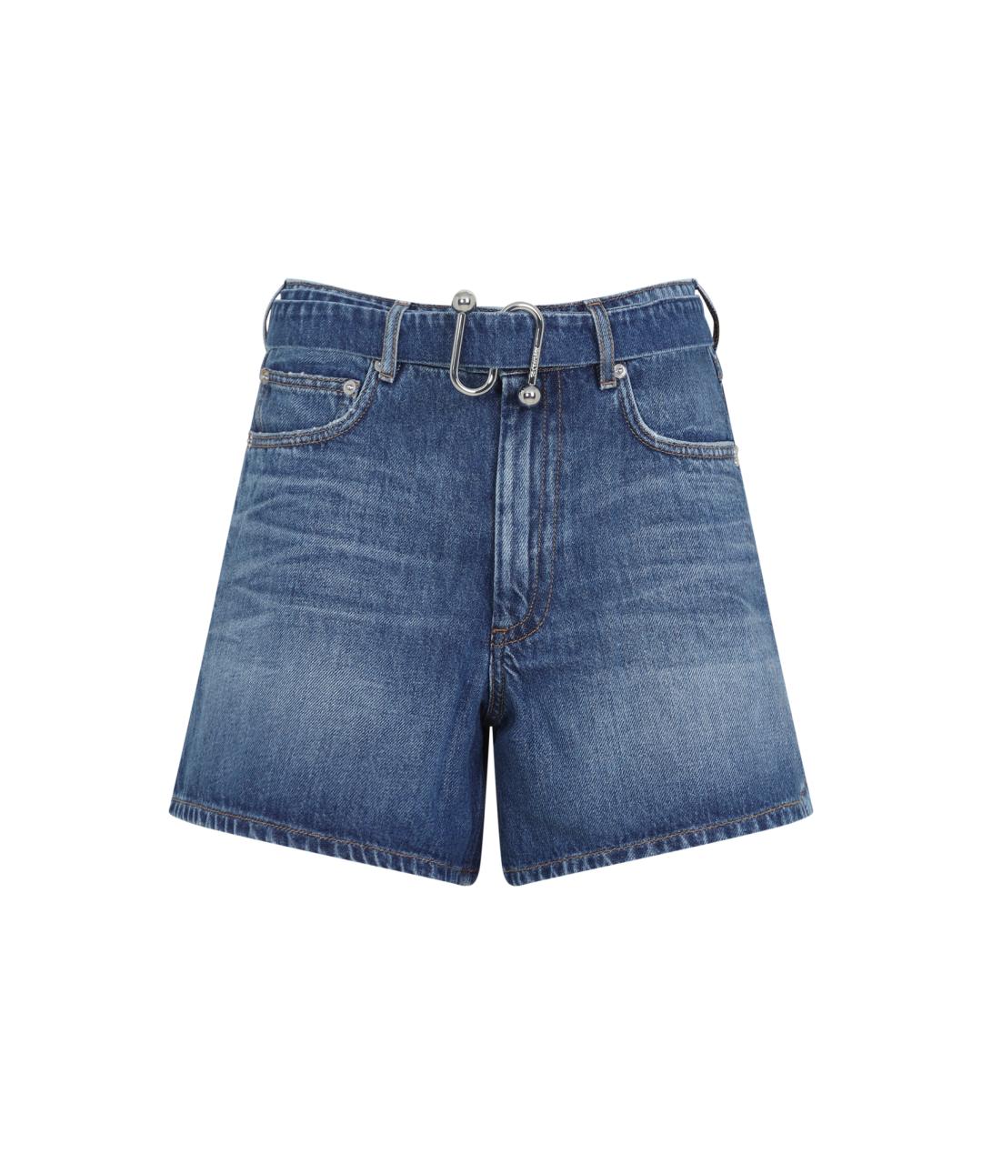 SPORTMAX Синие хлопковые шорты, фото 1