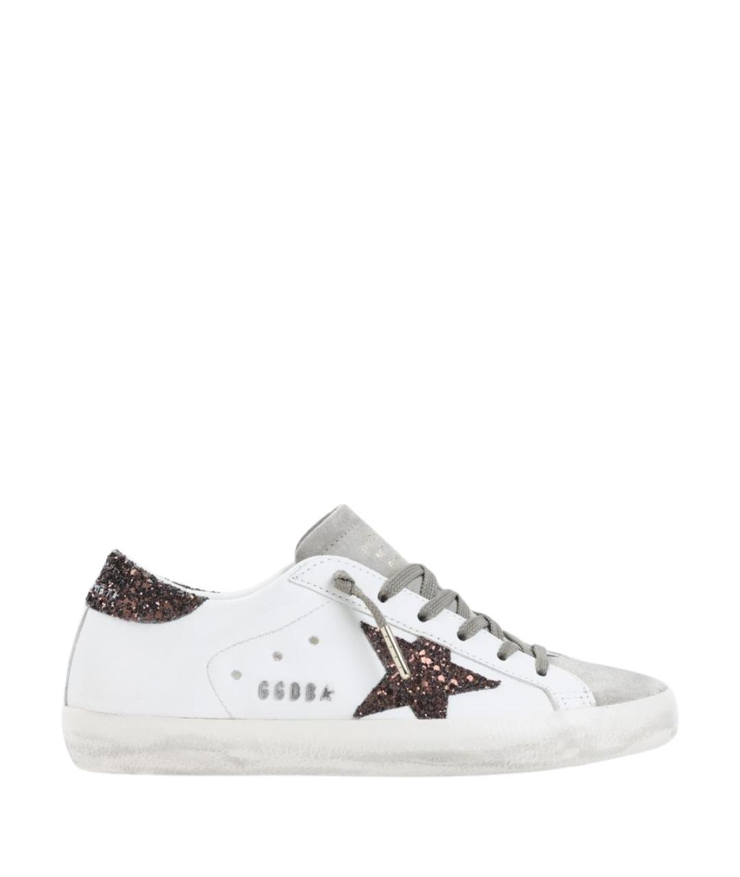 GOLDEN GOOSE DELUXE BRAND Белые кожаные кеды, фото 1